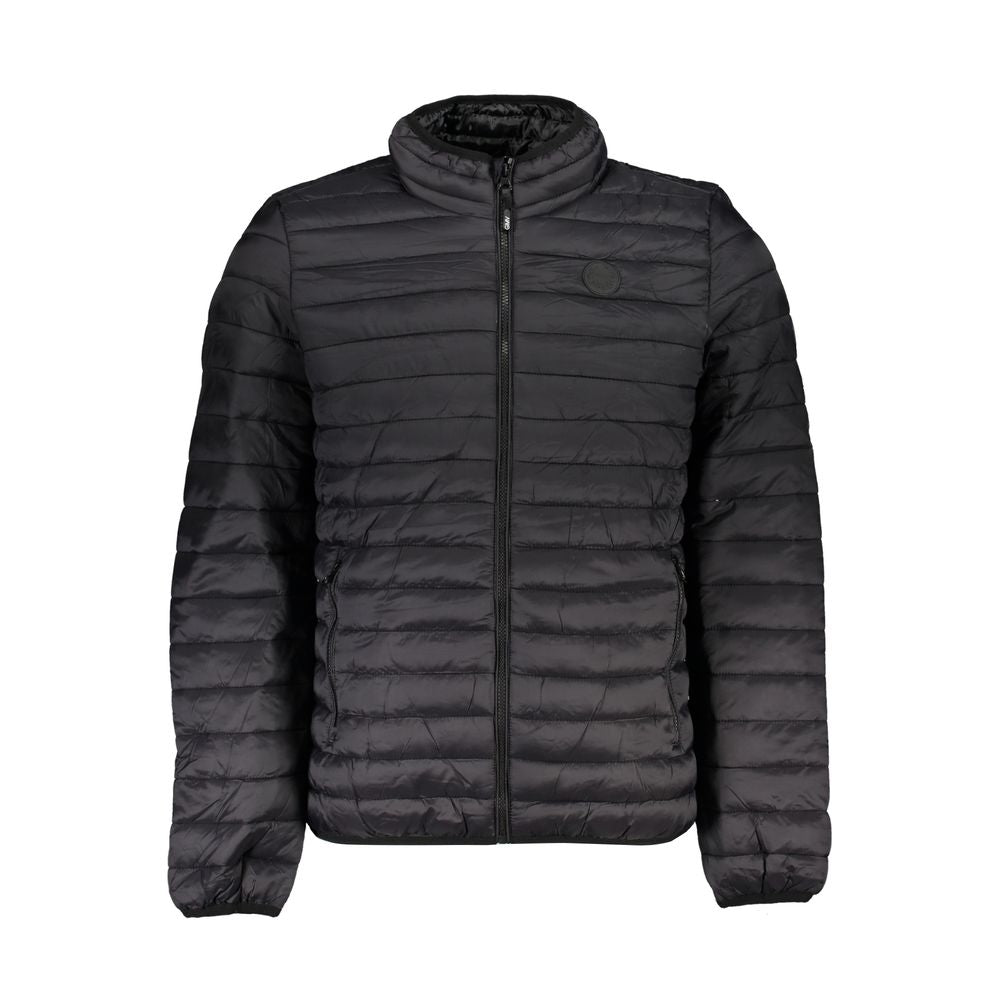 Gianmarco Venturi Nero Poliammide Men Jacket | Regal Royce