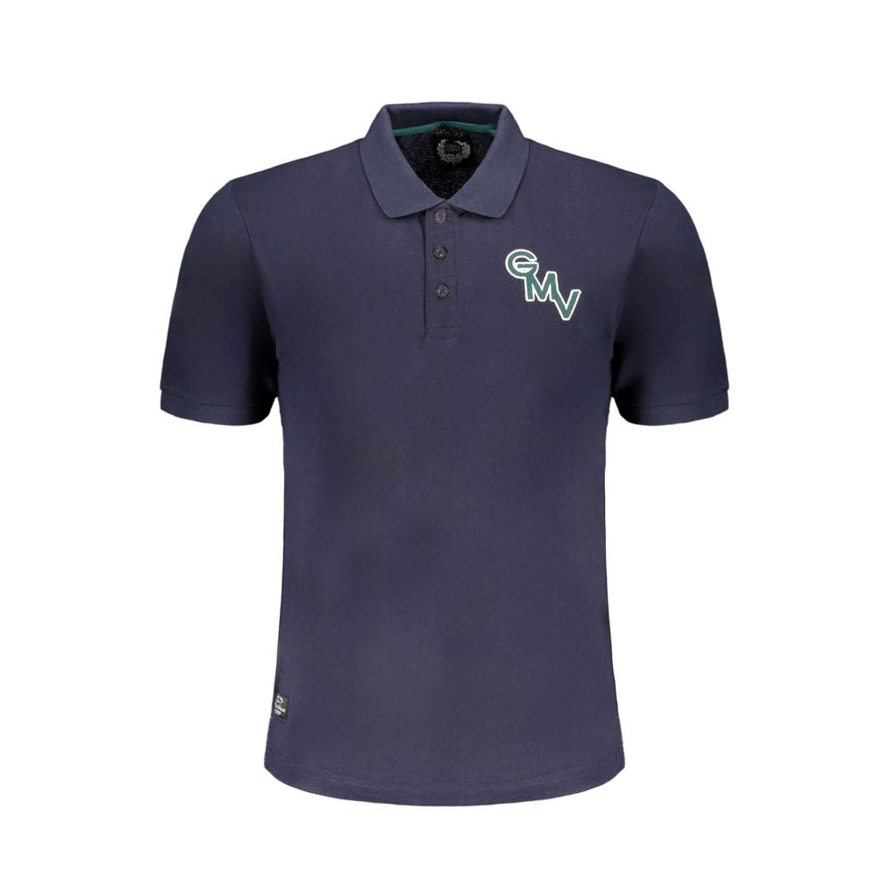 Gianmarco Venturi Blu Cotton Men Polo | Regal Royce