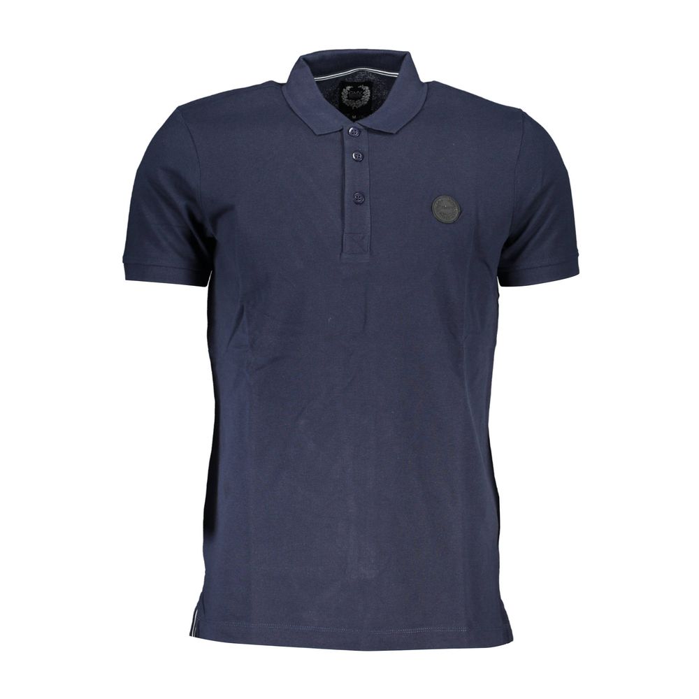 Gianmarco Venturi Blu Cotton Men Polo | Regal Royce