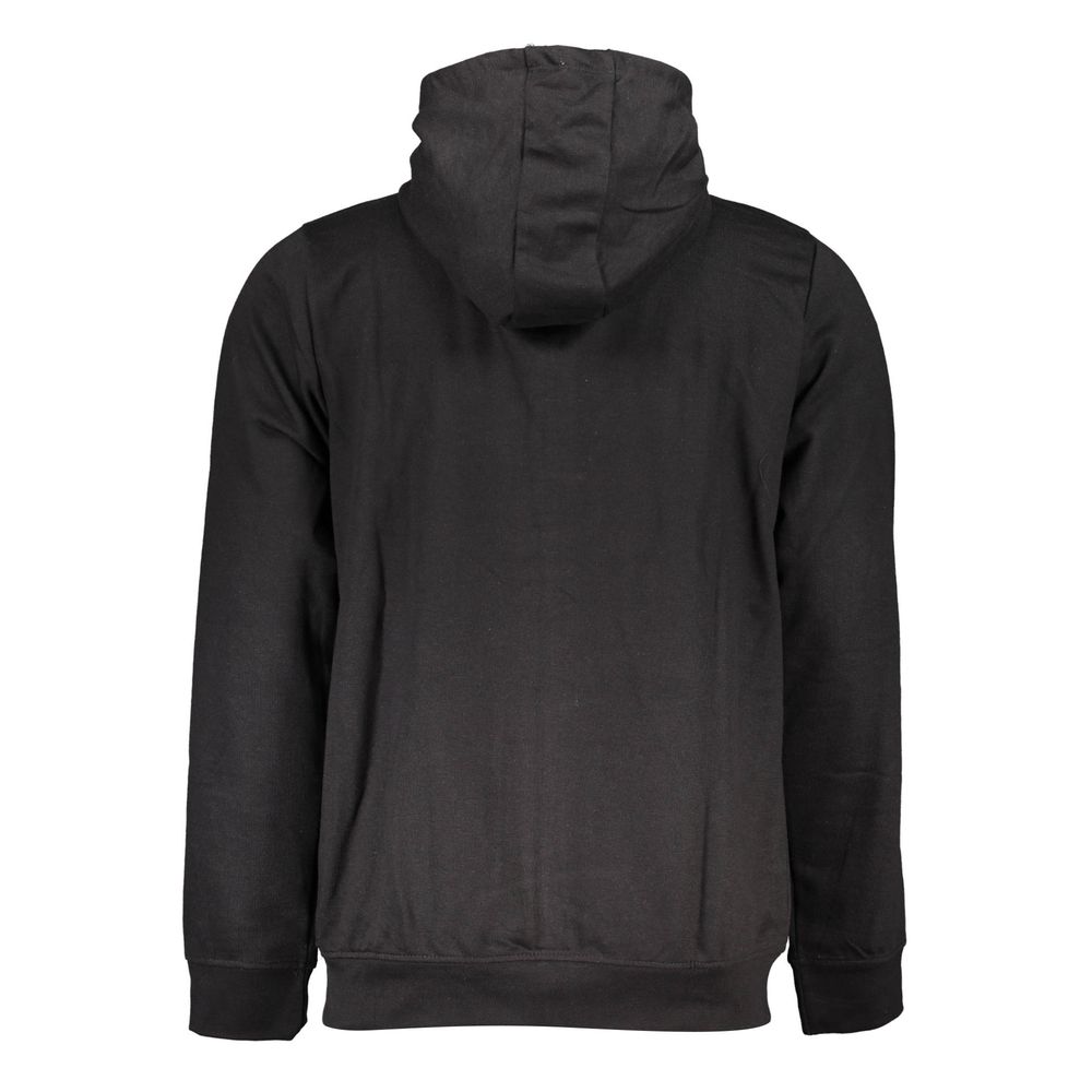 Gianmarco Venturi Black Cotton Men's Hooded Sweatshirt | Regal Royce