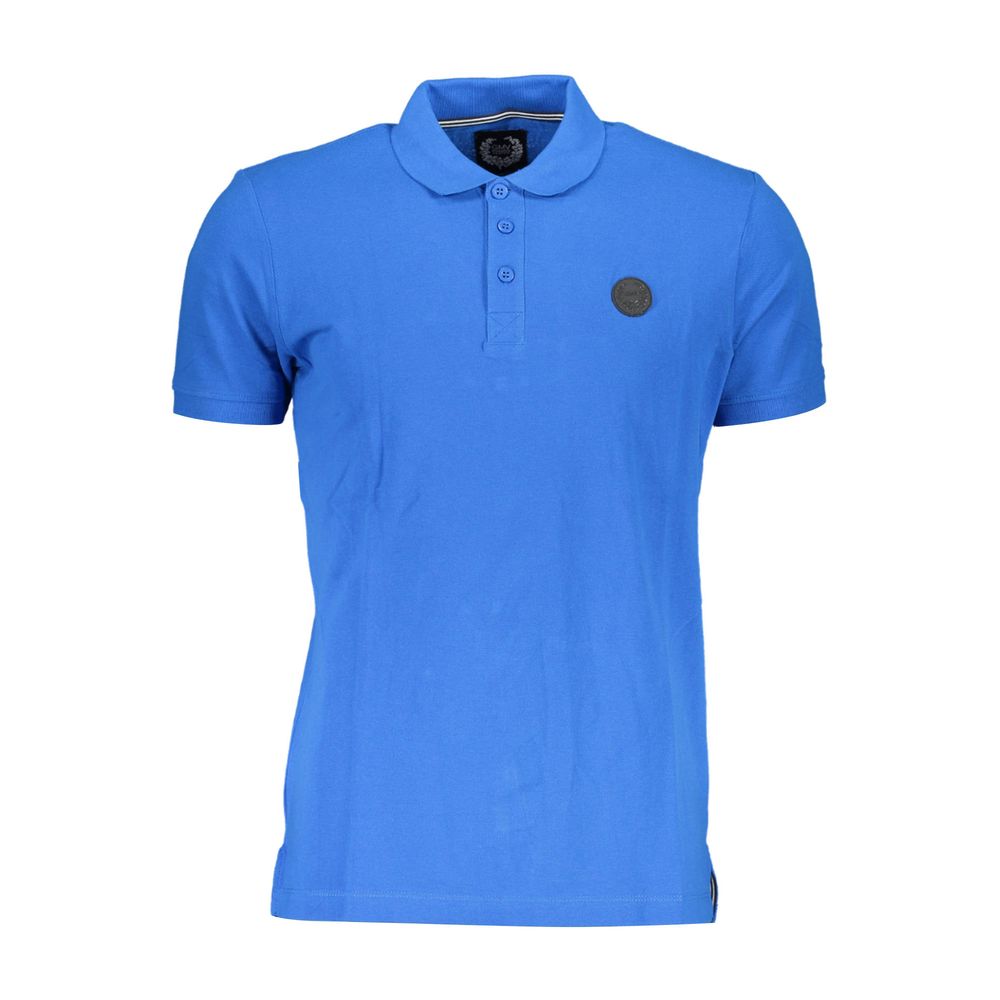 Gianmarco Venturi Blu Cotton Men Polo | Regal Royce