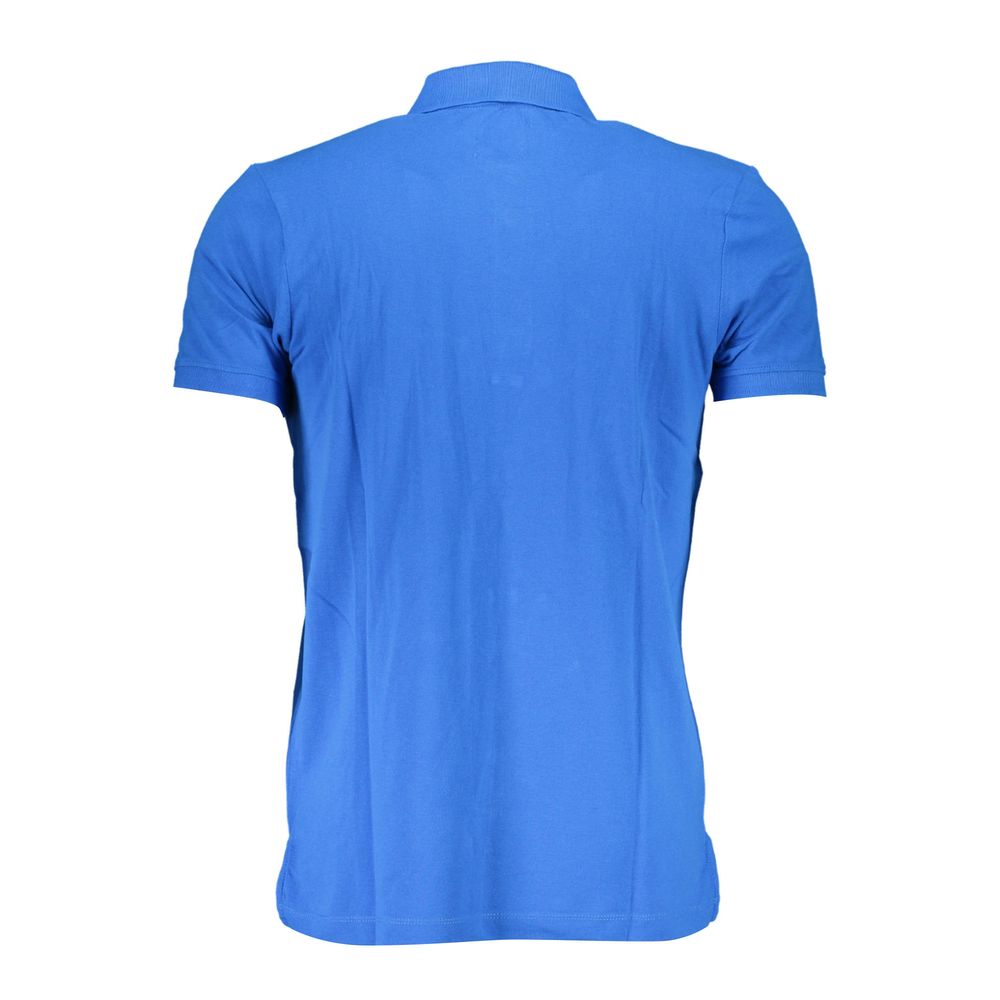 Gianmarco Venturi Blu Cotton Men Polo | Regal Royce