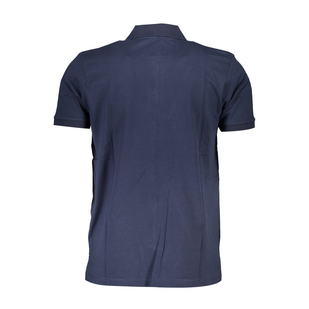 Gianmarco Venturi Blu Cotton Men Polo | Regal Royce