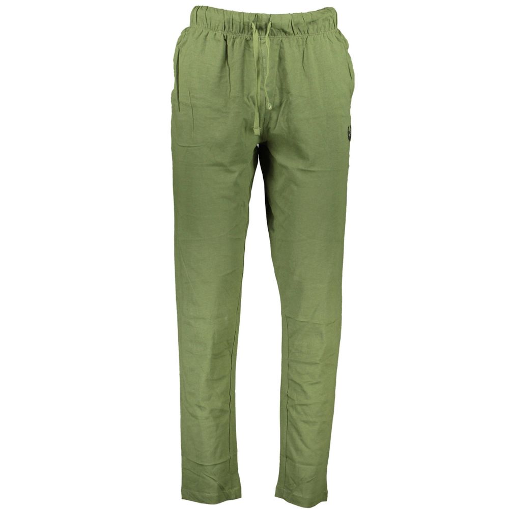 Gianmarco Venturi Verde Cotton Men's Sport Trouser | Regal Royce