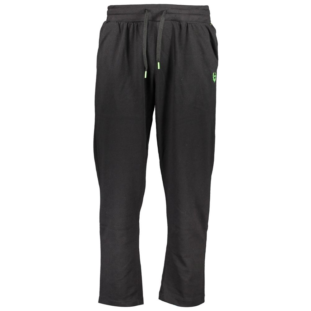 Gianmarco Venturi Black Cotton Men's Sweatpant | Regal Royce