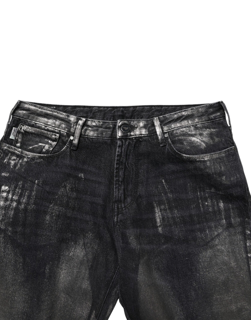 Emporio Armani Black Washed Slim Fit Men Denim Trouser Jeans