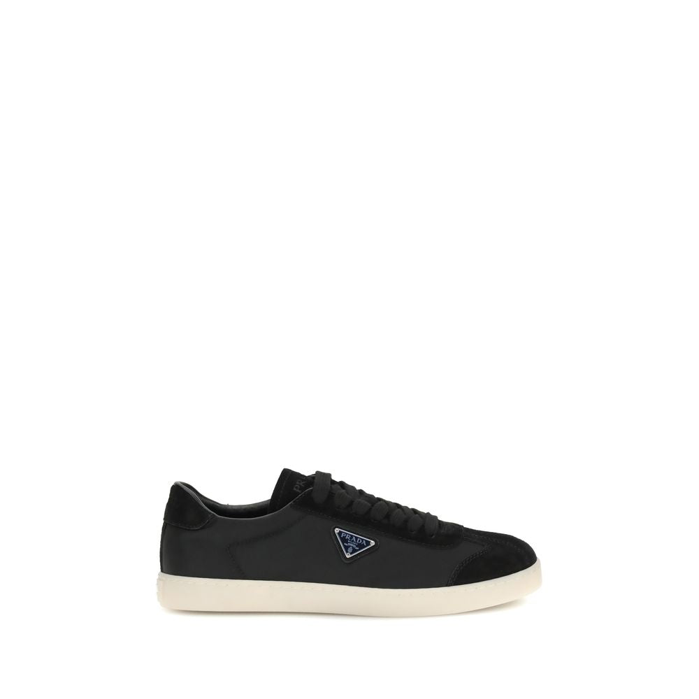 Prada Black Polyamide Low Top Sneakers | Regal Royce