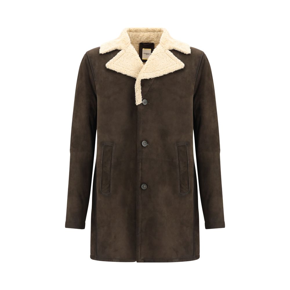 D'amico Brown Leather Coat | Regal Royce