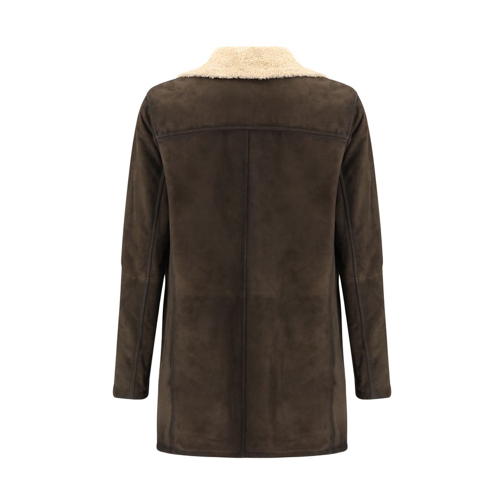 D'amico Brown Leather Coat | Regal Royce