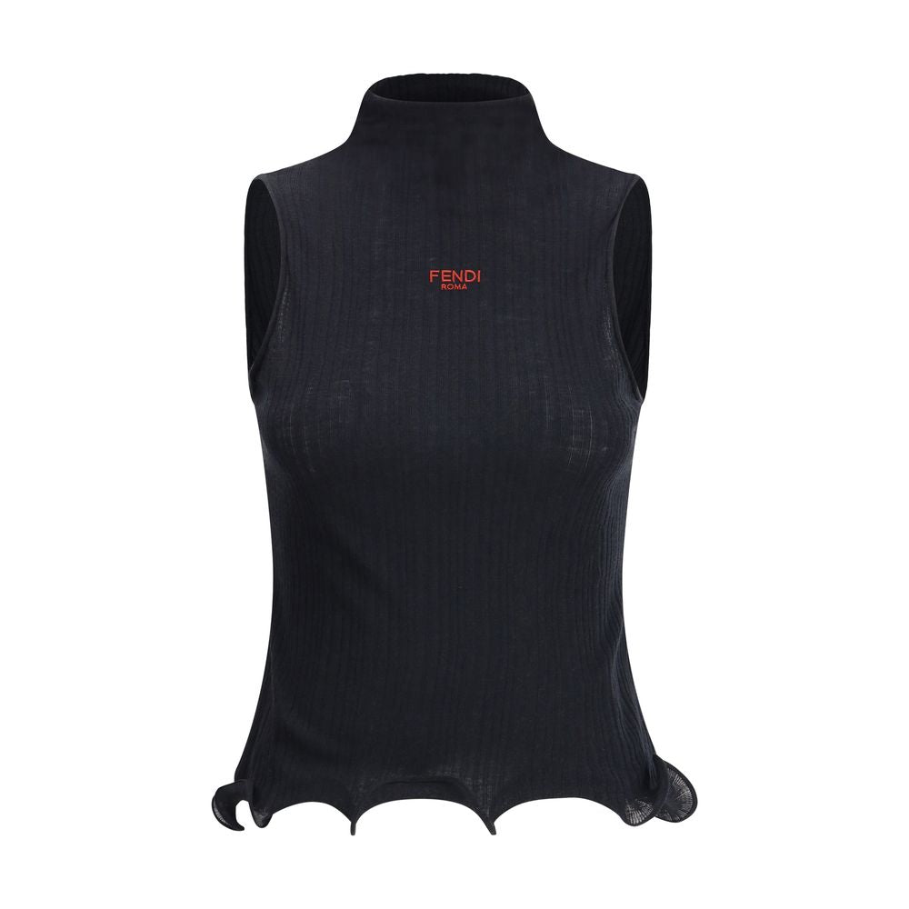 Fendi Black Wool Top | Regal Royce