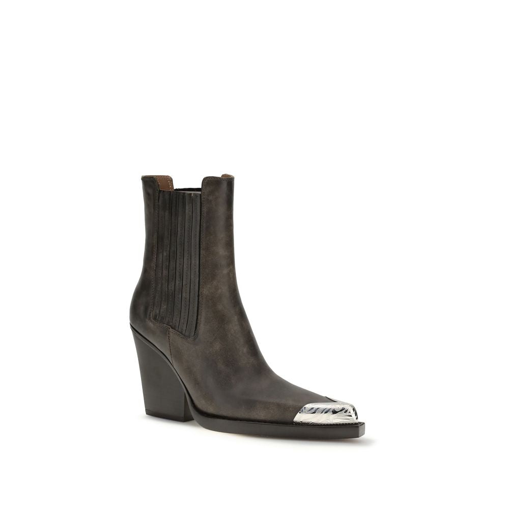 Paris Texas Black Leather Ankle Boots | Regal Royce