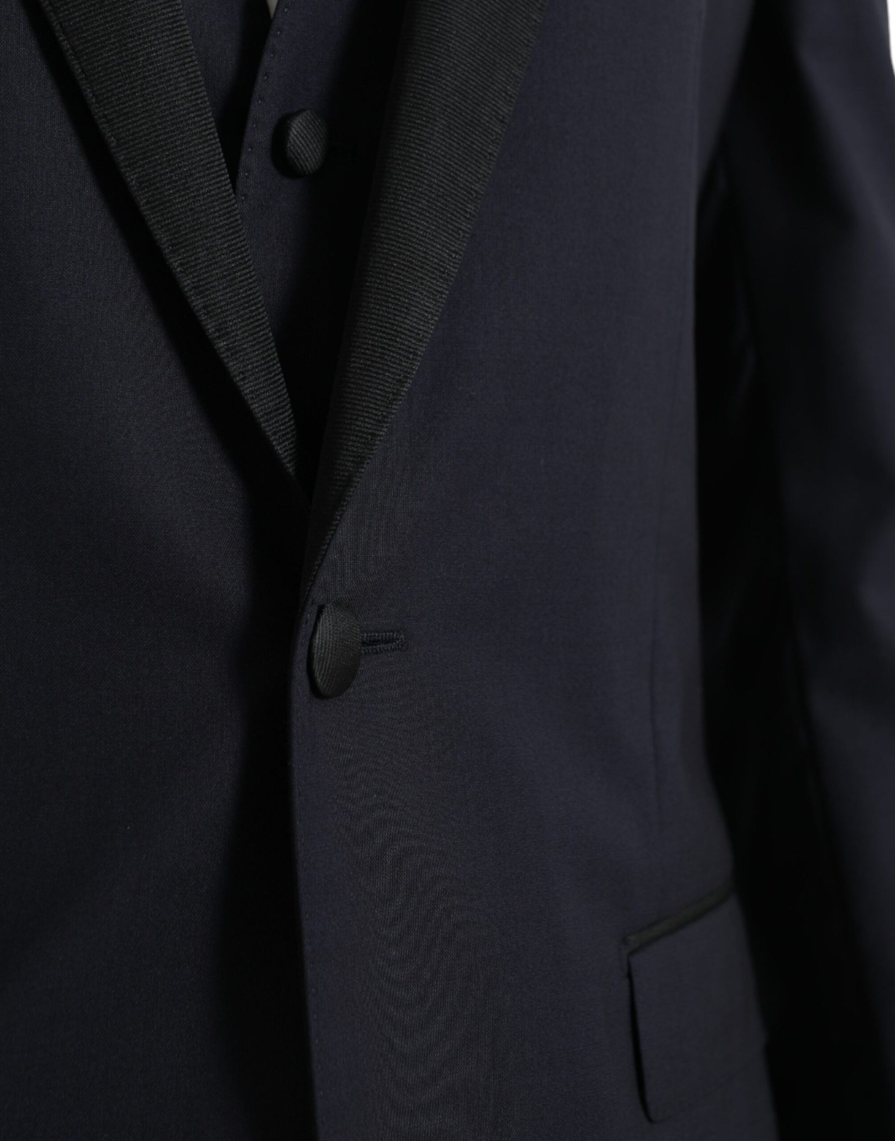 Dolce & Gabbana Blue Wool MARTINI 1 Button Men 3 Piece Suit | Regal Royce