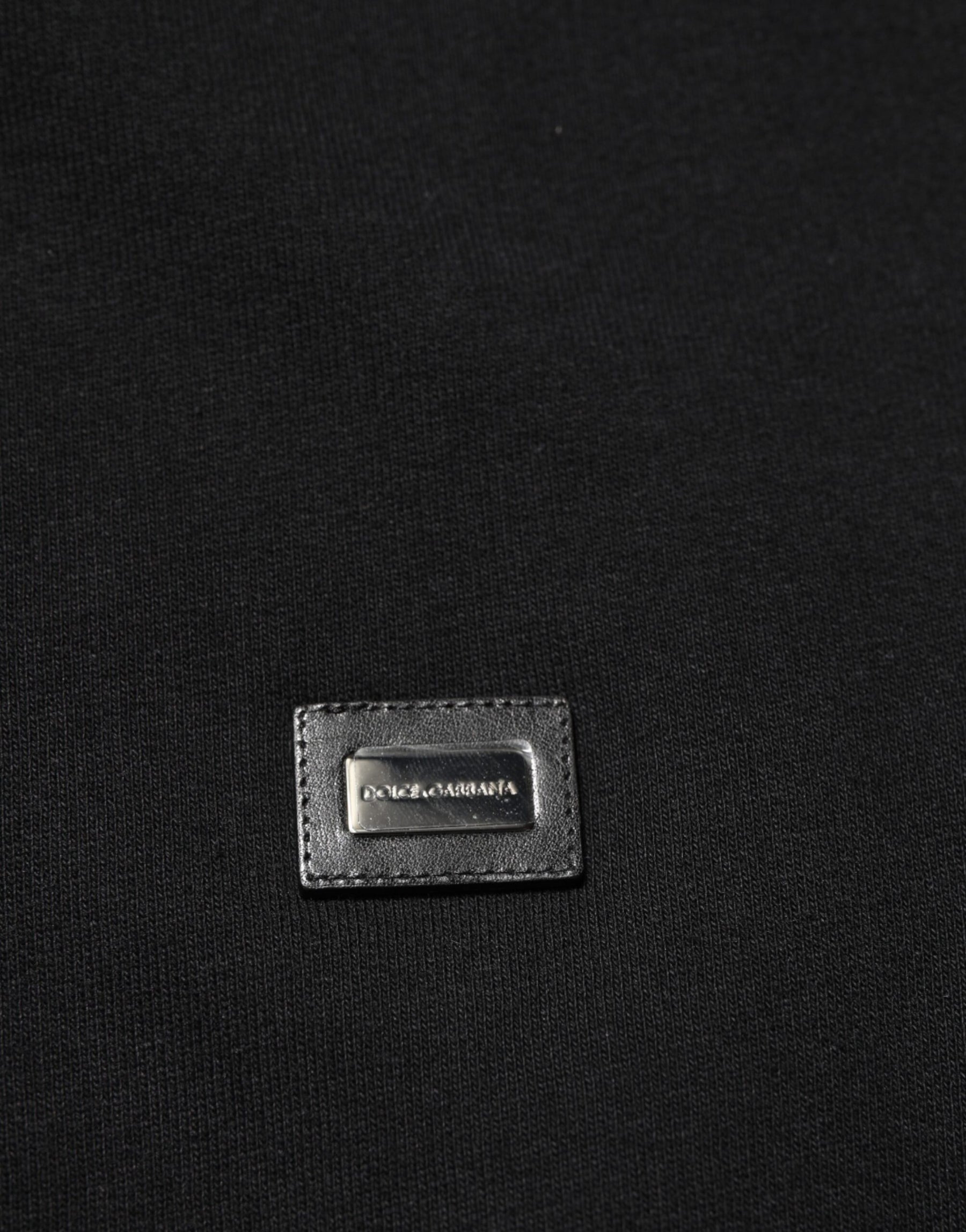 Dolce & Gabbana Sweater Black Cotton Hooded Men Sweatshirt Sweater | Regal Royce