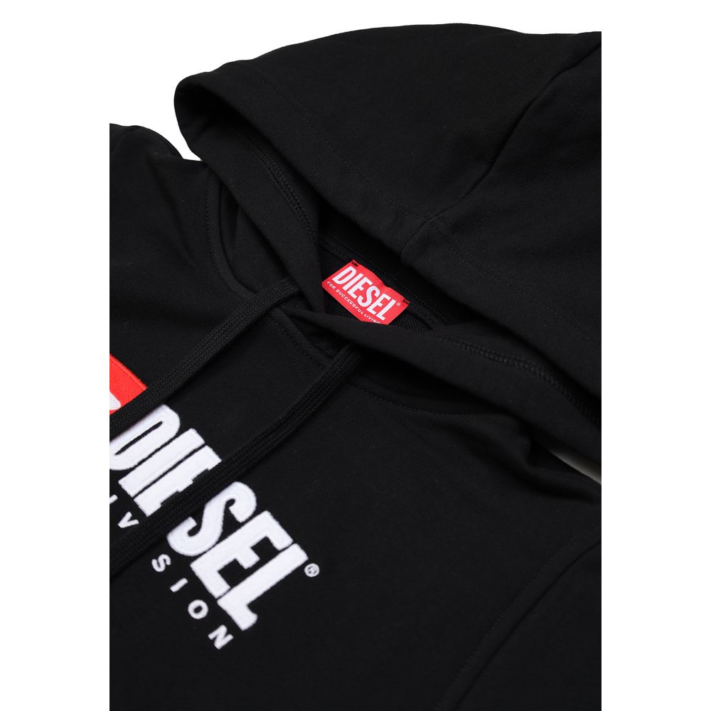 Diesel Black Cotton Hoodie | Regal Royce