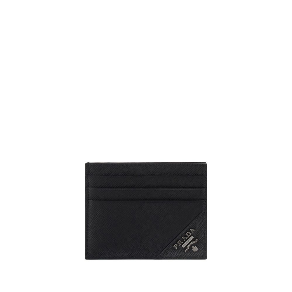 Prada Black Calf Leather Bos Taurus Wallet | Regal Royce