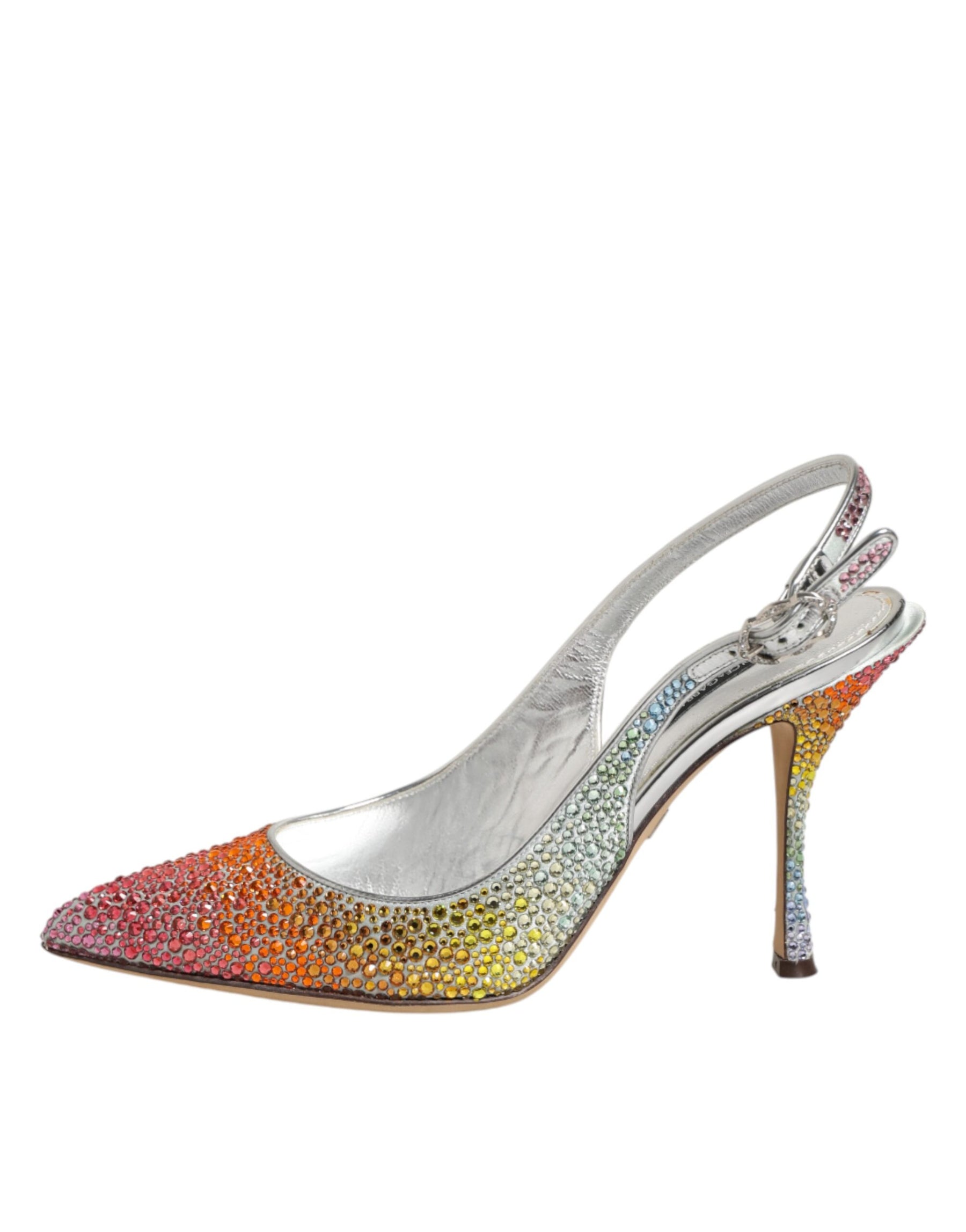 Dolce & Gabbana Multicolor Sequin Slingback Pumps Shoes | Regal Royce