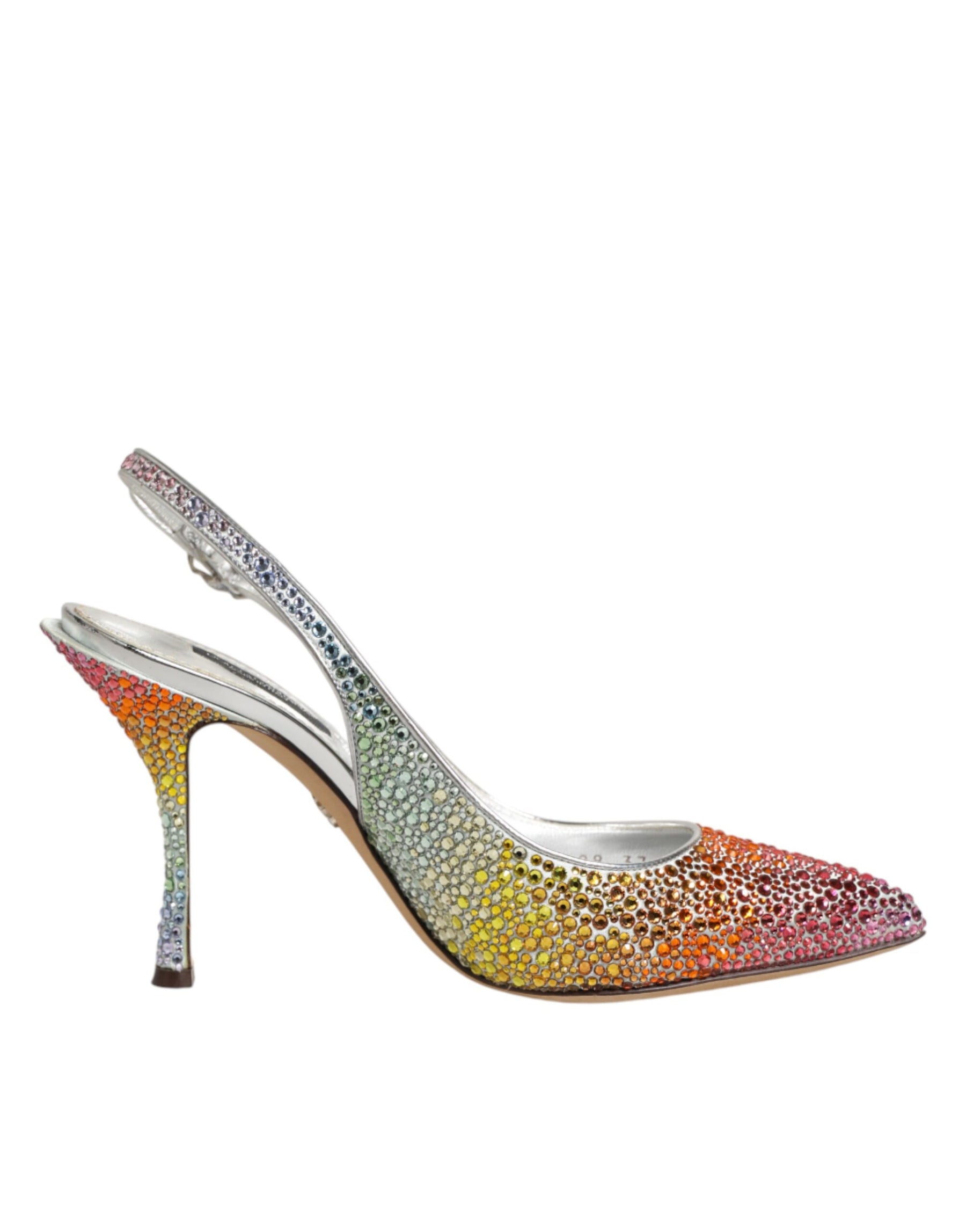 Dolce & Gabbana Multicolor Sequin Slingback Pumps Shoes | Regal Royce
