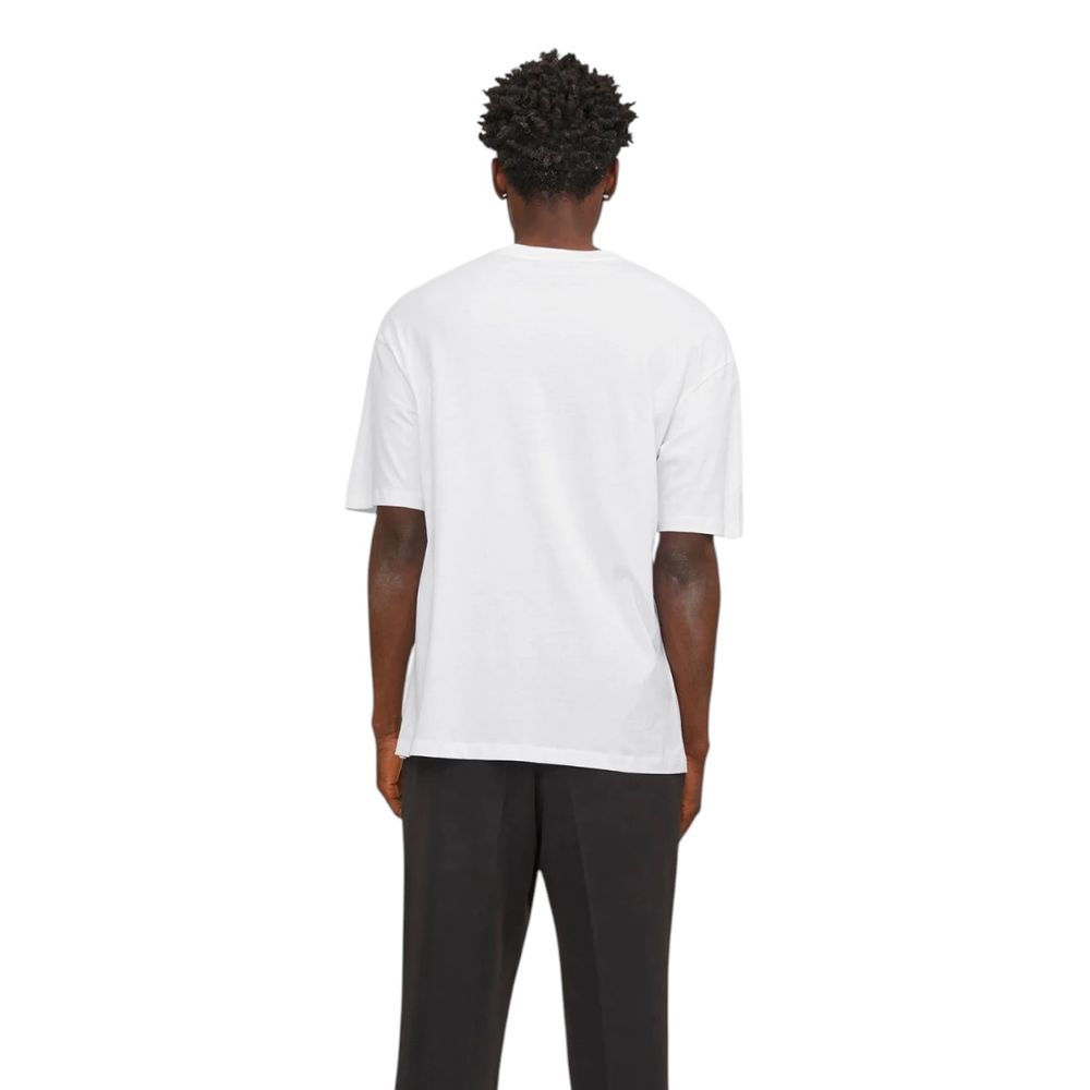 Jack Jones White Cotton T-Shirt | Regal Royce