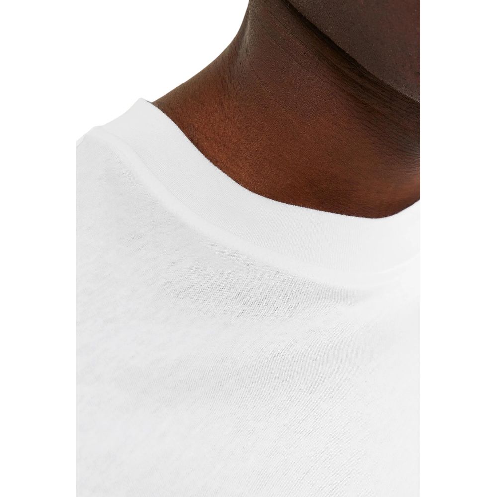 Jack Jones White Cotton T-Shirt | Regal Royce