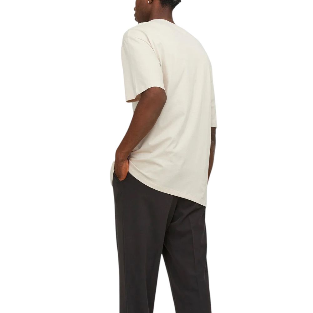 Jack Jones Beige Cotton T-Shirt | Regal Royce