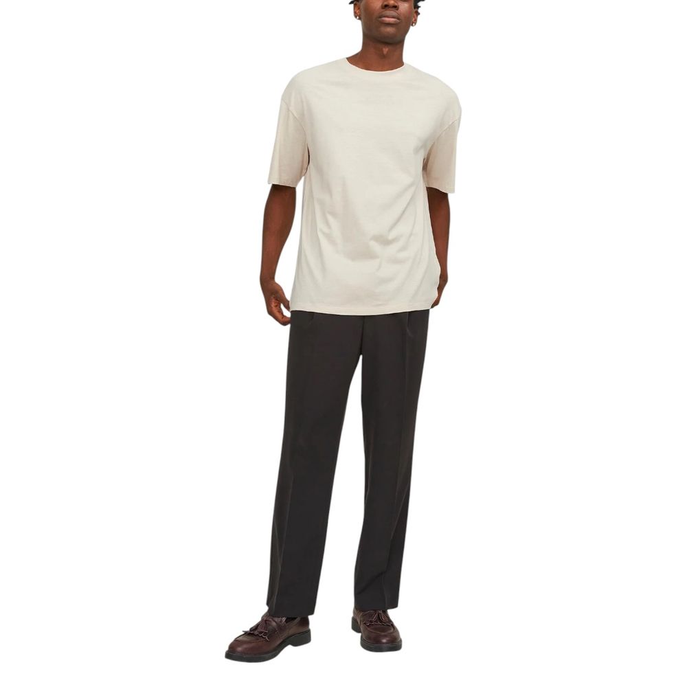 Jack Jones Beige Cotton T-Shirt