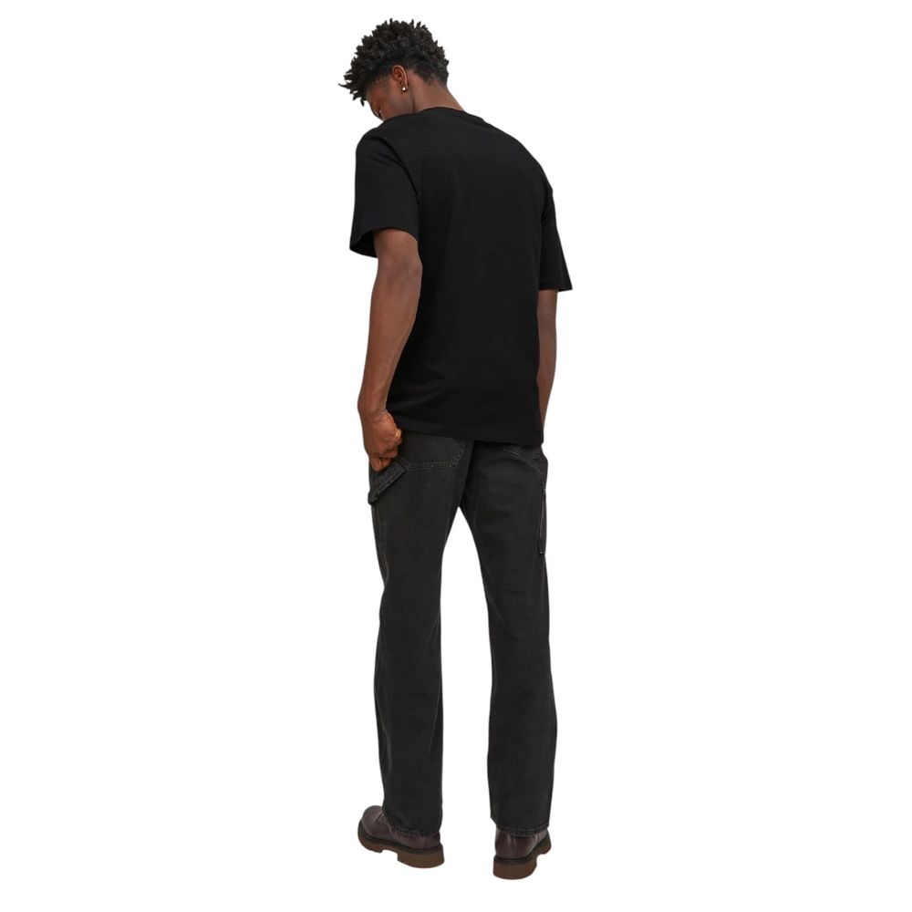 Jack Jones Black Cotton T-Shirt | Regal Royce