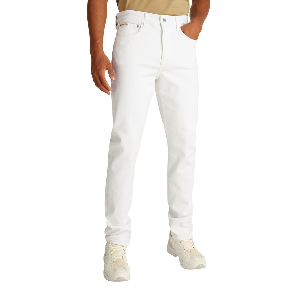 Calvin Klein Jeans White Cotton Skinny Jeans | Regal Royce