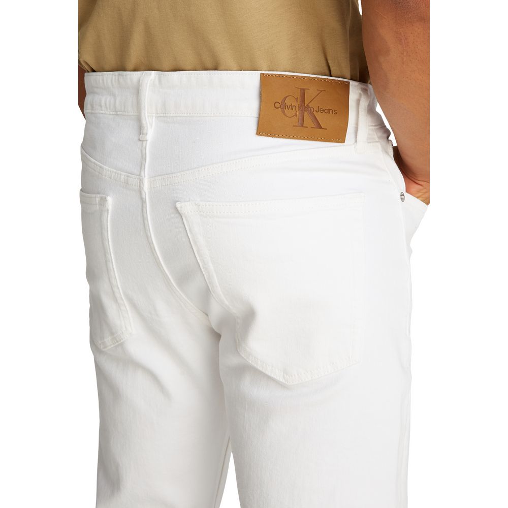 Calvin Klein Jeans White Cotton Skinny Jeans | Regal Royce
