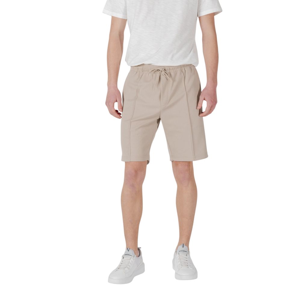 Antony Morato Beige Polyester Bermuda Shorts | Regal Royce