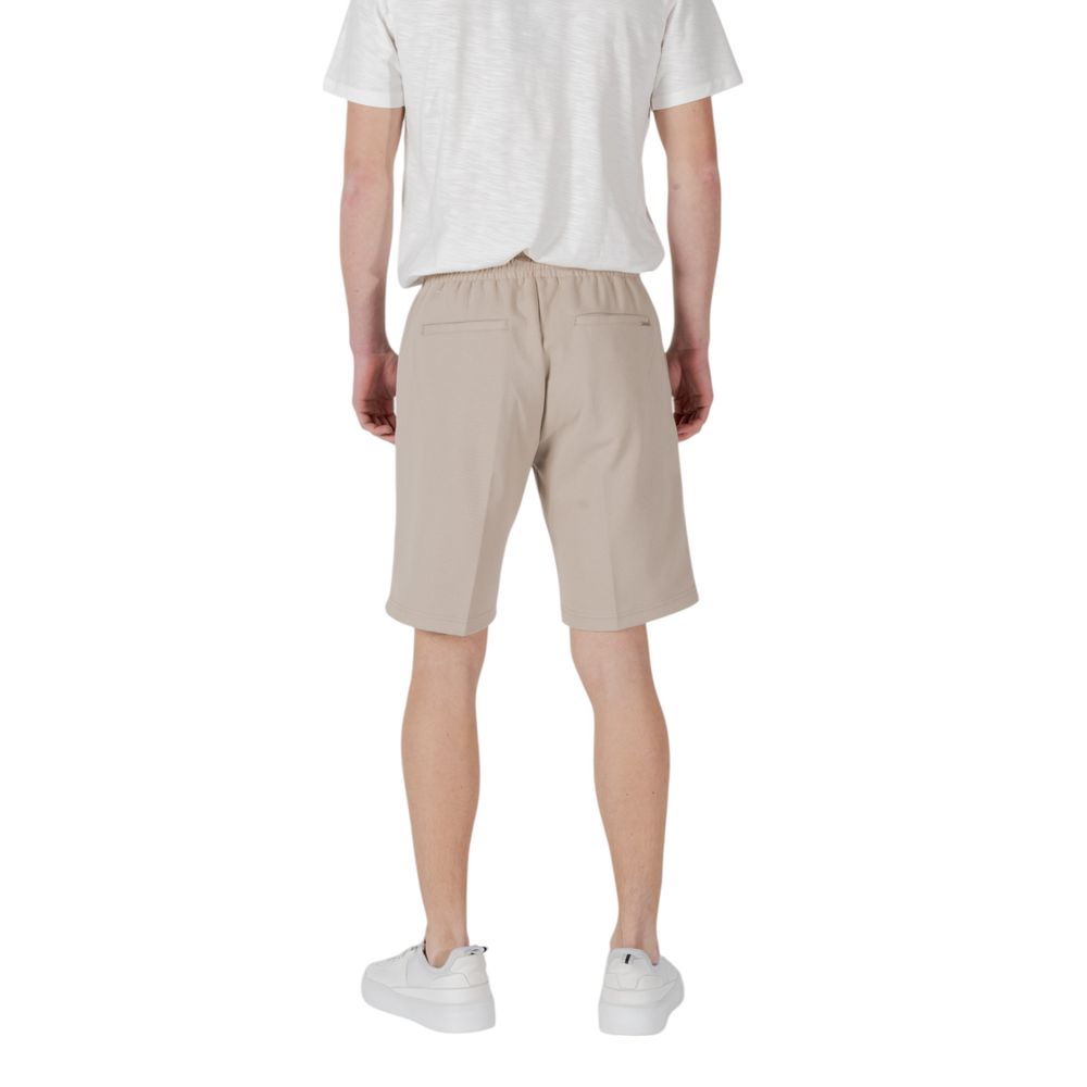 Antony Morato Beige Polyester Bermuda Shorts