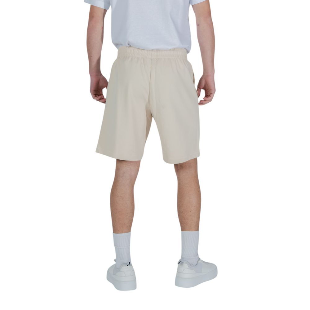 EA7 Emporio Armani Beige Cotton Bermuda Shorts | Regal Royce