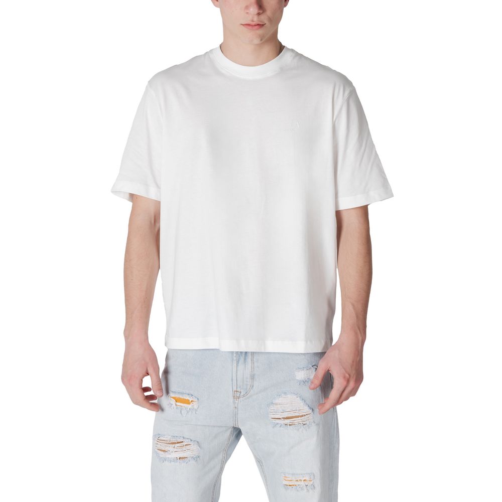 Armani Exchange White Cotton T-Shirt | Regal Royce