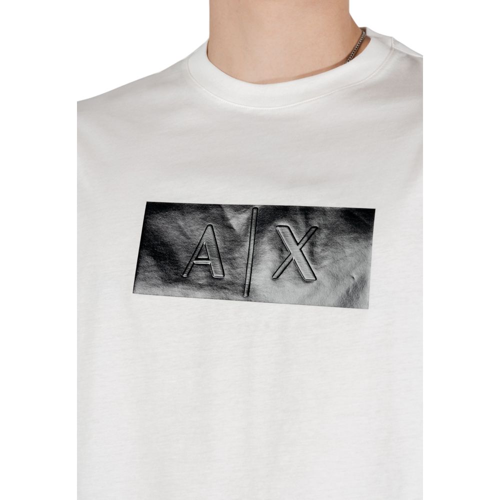 Armani Exchange White Cotton T-Shirt | Regal Royce