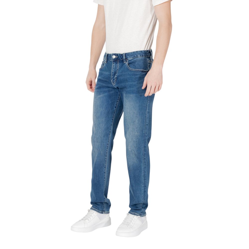 Armani Exchange Blue Cotton Skinny Jeans | Regal Royce
