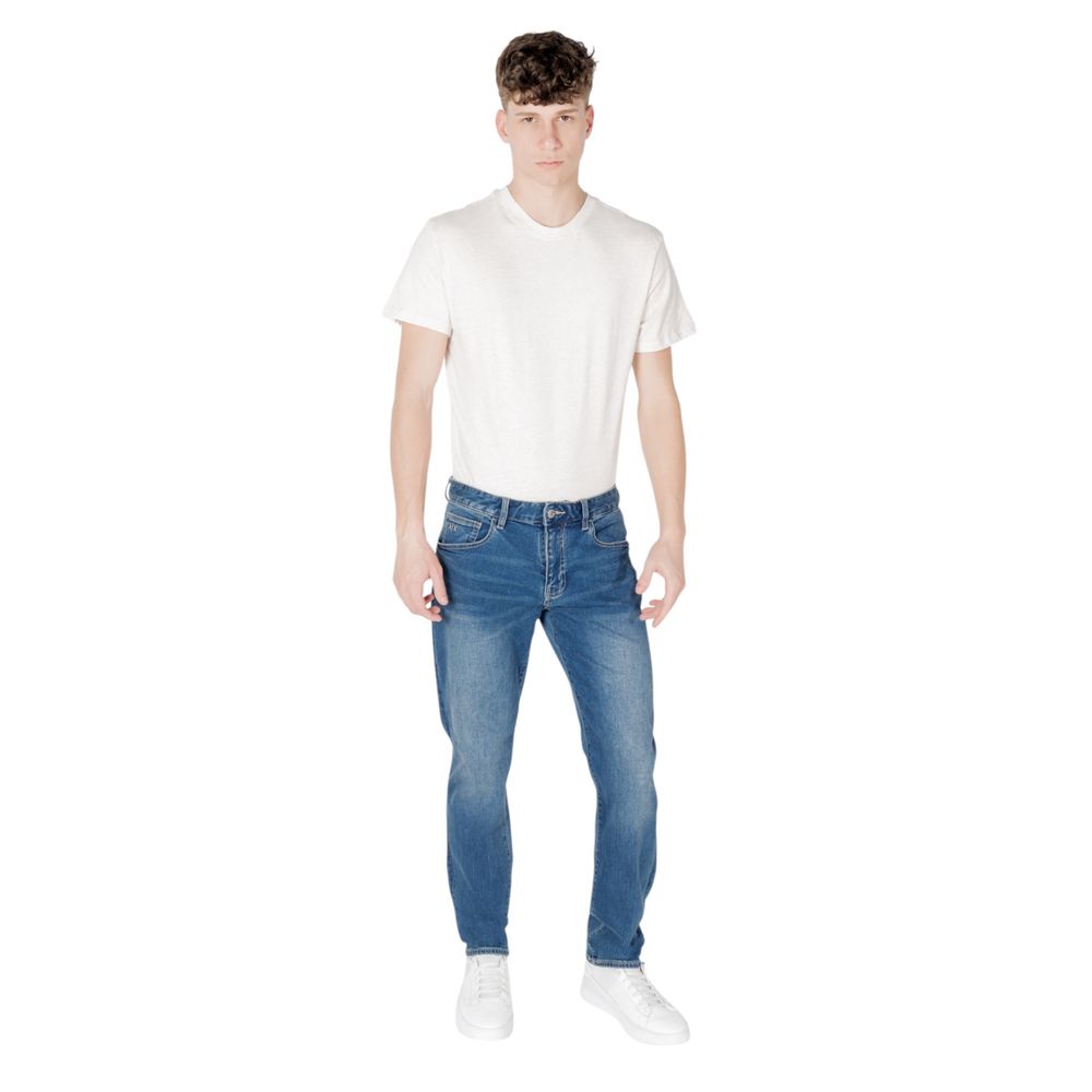 Armani Exchange Blue Cotton Skinny Jeans | Regal Royce