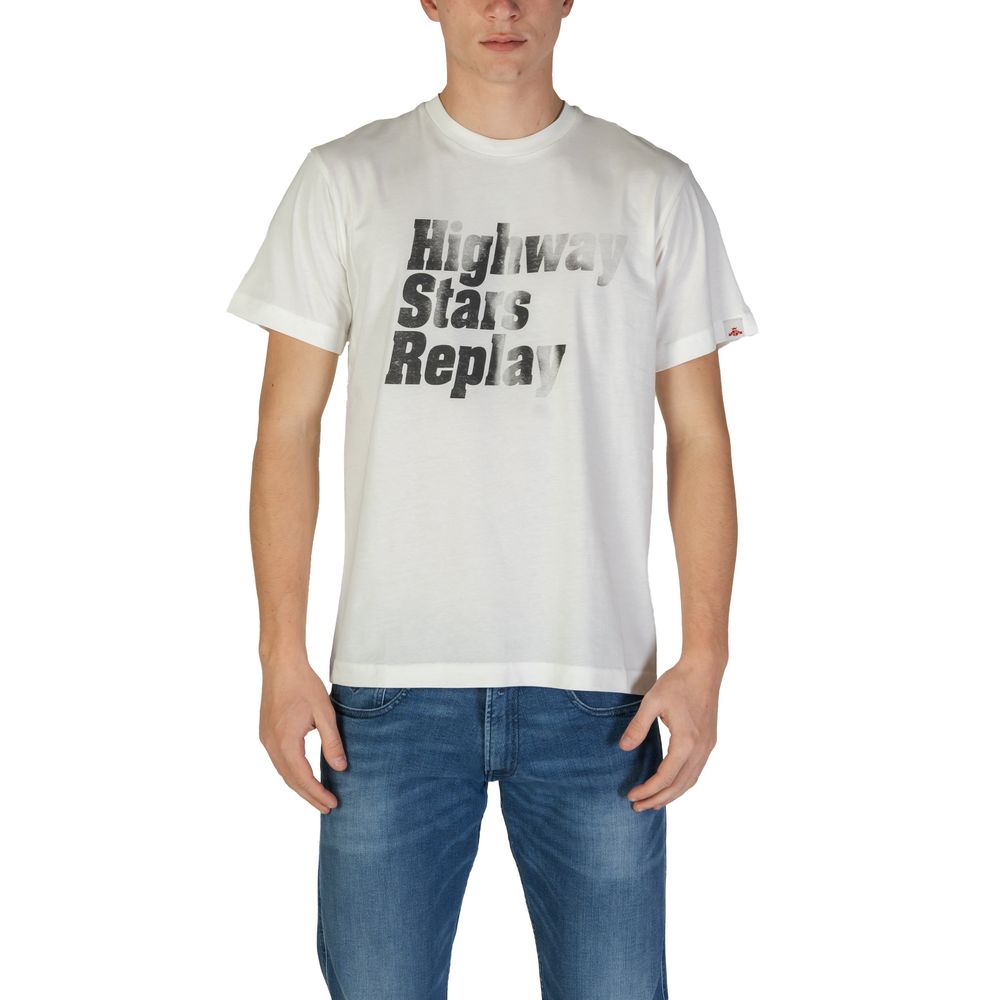 Replay White Cotton T-Shirt | Regal Royce