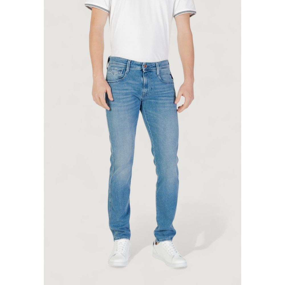 Replay Blue Cotton Skinny Jeans | Regal Royce