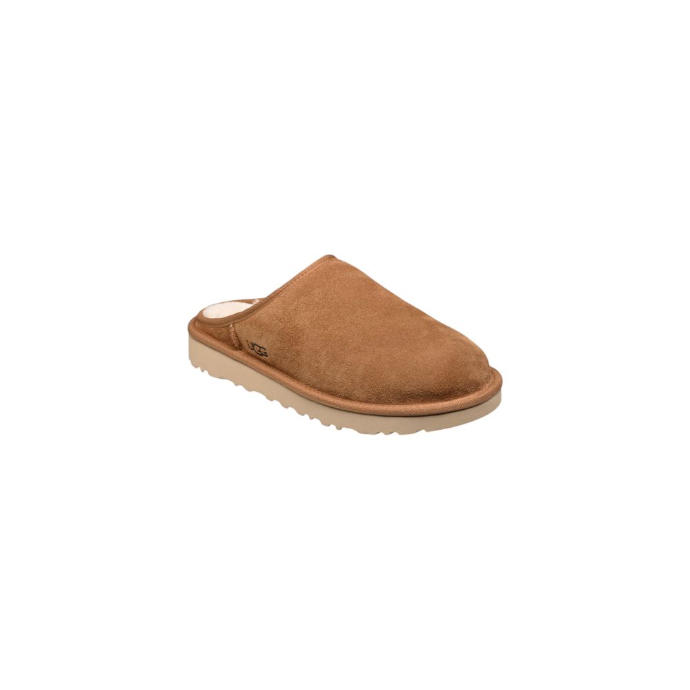 UGG Beige Suede Leather Clogs