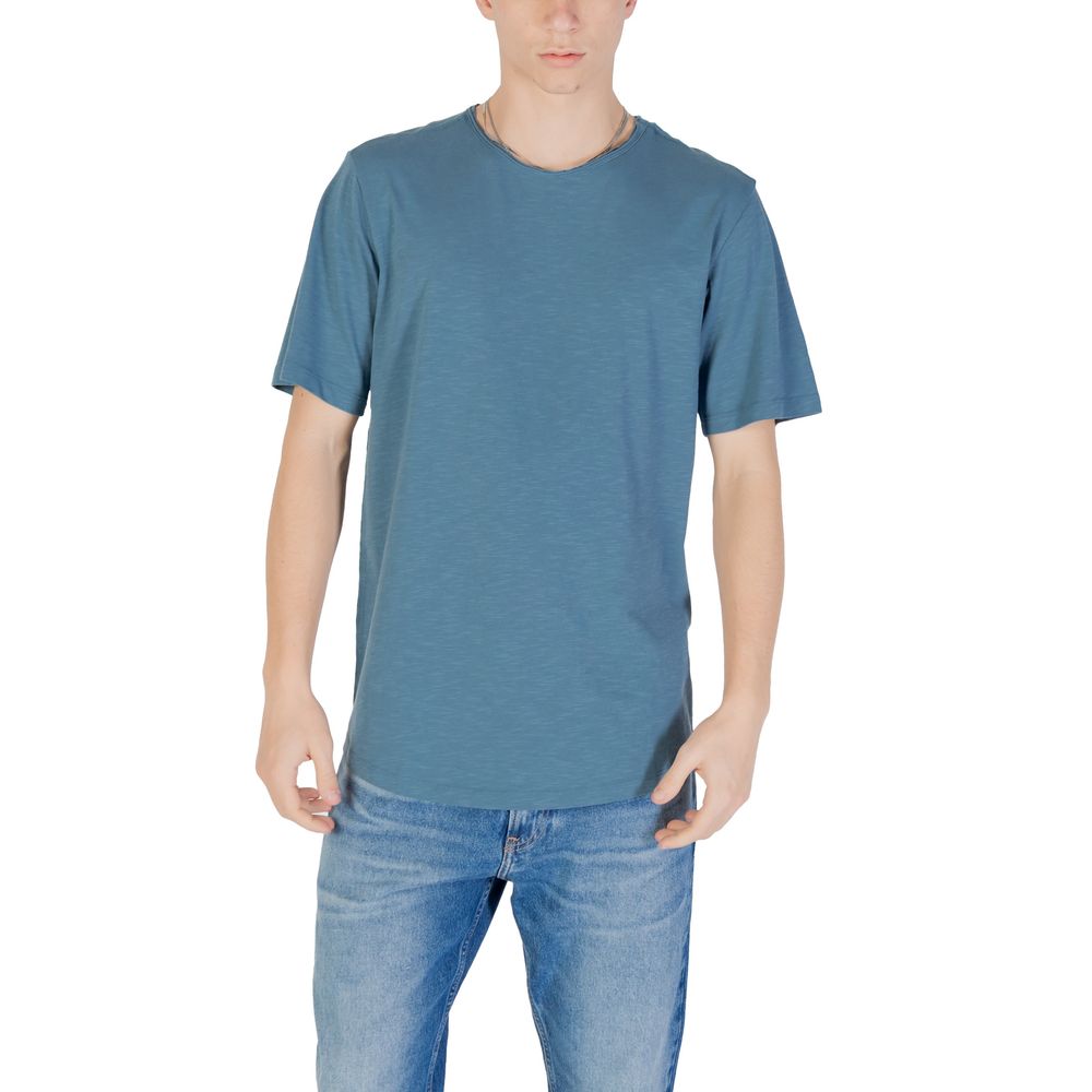 Jack Jones Blue Cotton T-Shirt | Regal Royce