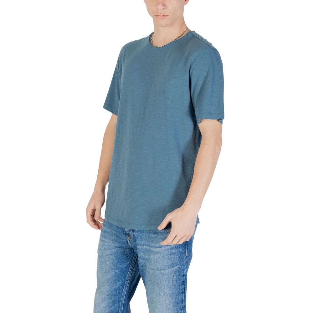 Jack Jones Blue Cotton T-Shirt | Regal Royce