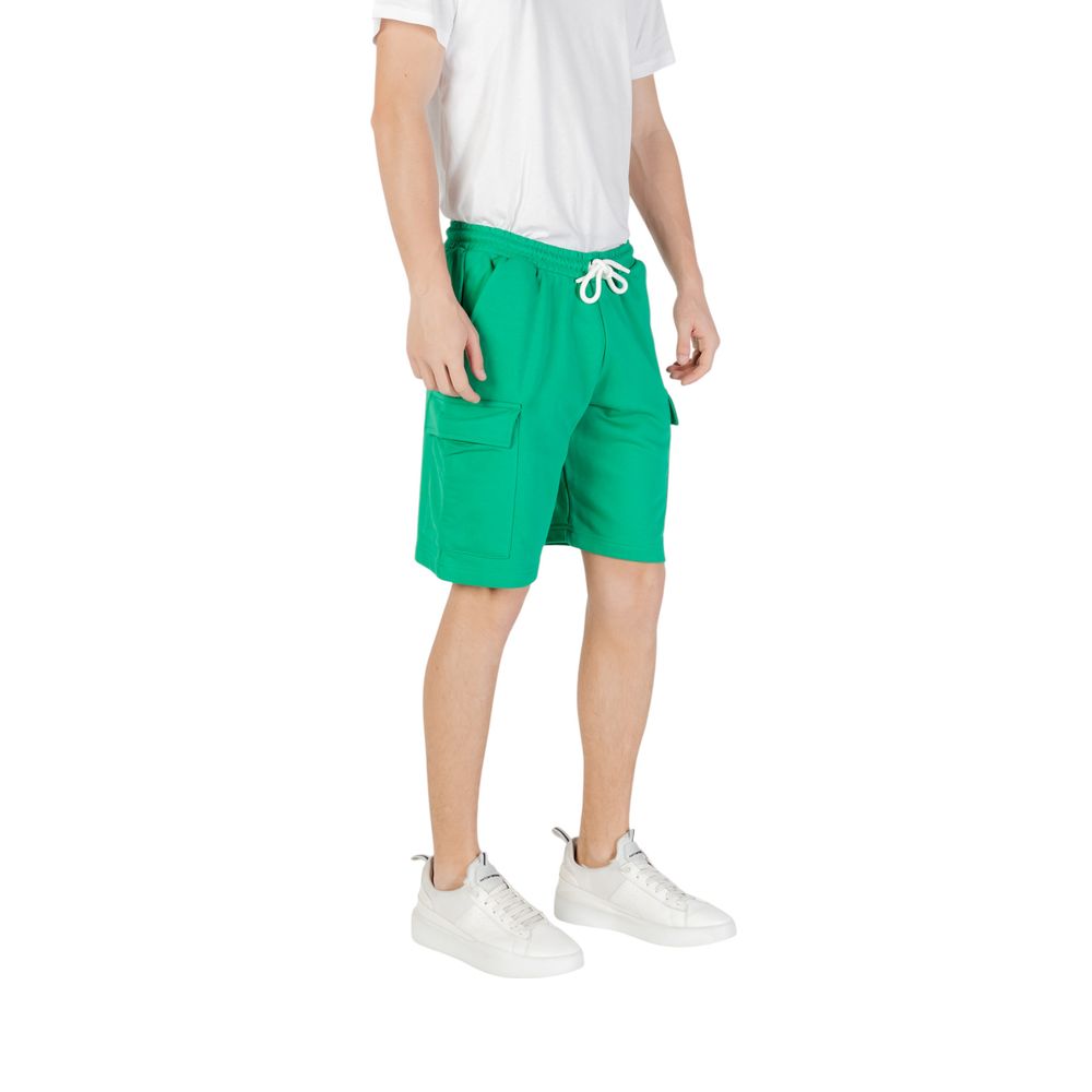 Icon Green Cotton Bermuda Shorts | Regal Royce