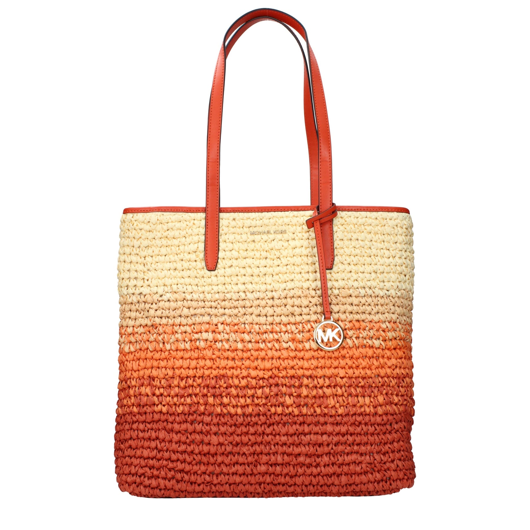 Michael Kors Orange Raffia Shoulder Bag | Regal Royce