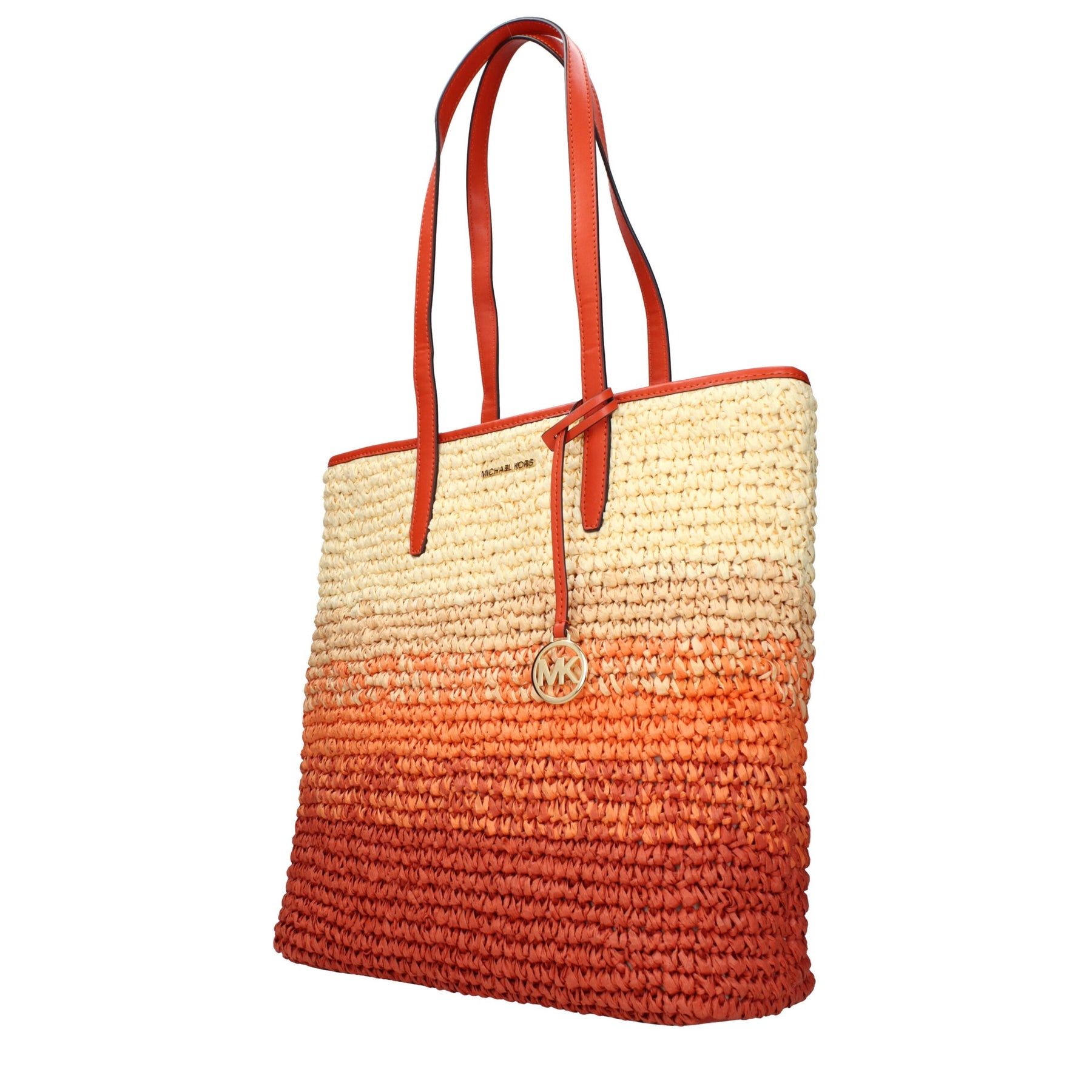 Michael Kors Orange Raffia Shoulder Bag | Regal Royce