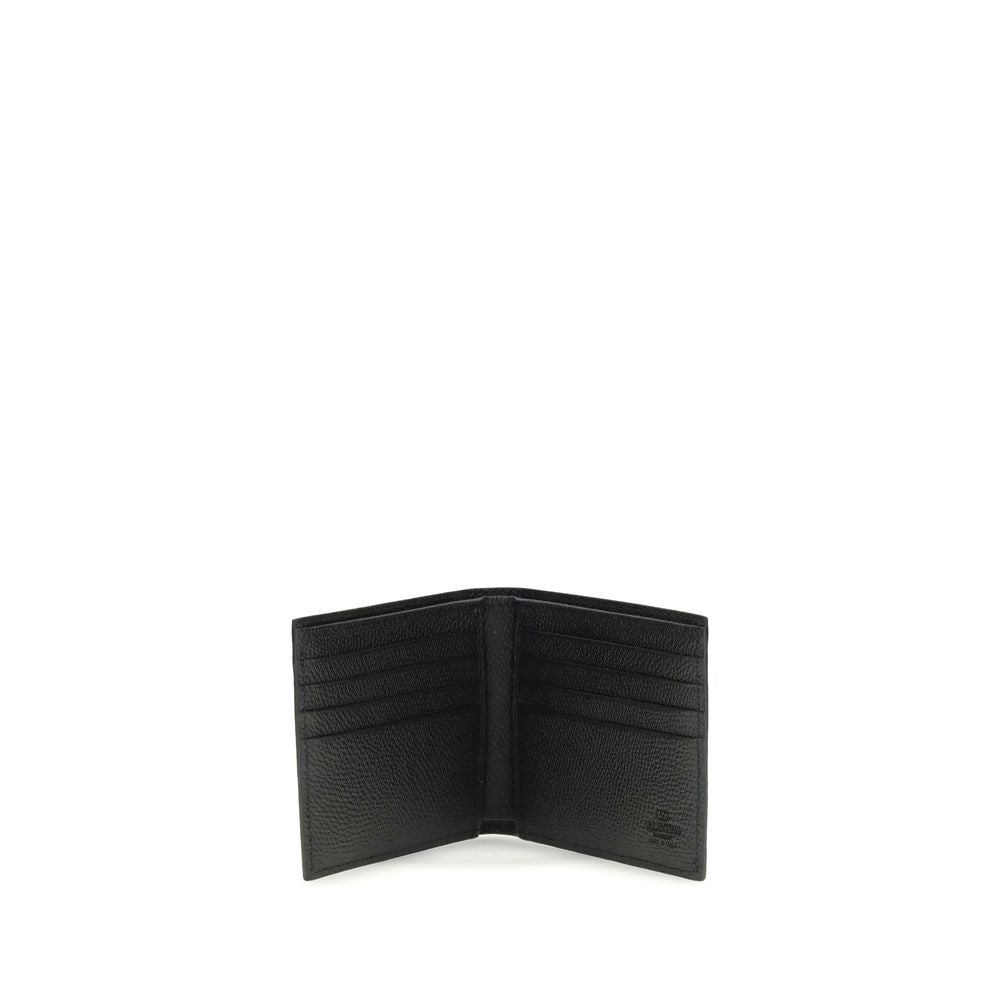 Valentino Garavani Black Calf Leather Bos Taurus Wallet | Regal Royce
