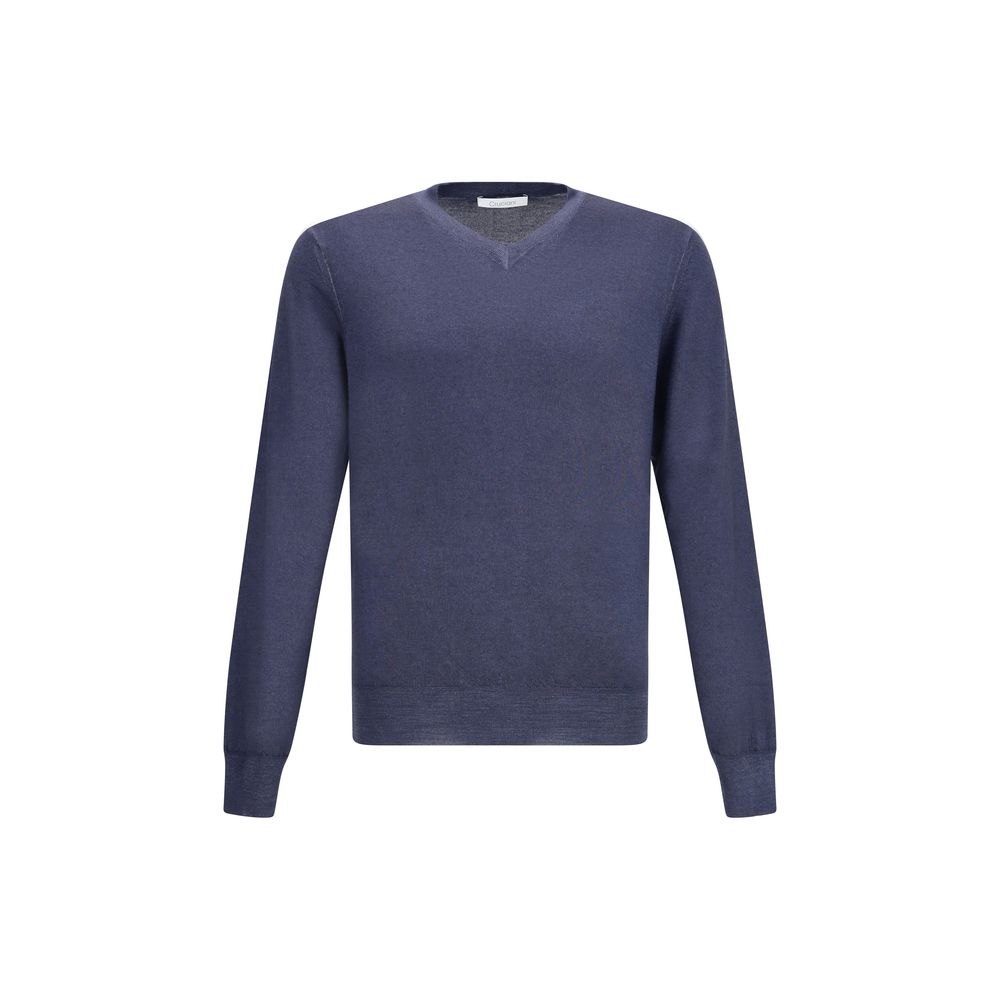 Cruciani Bicolor Cashmere Cashmere Sweater | Regal Royce