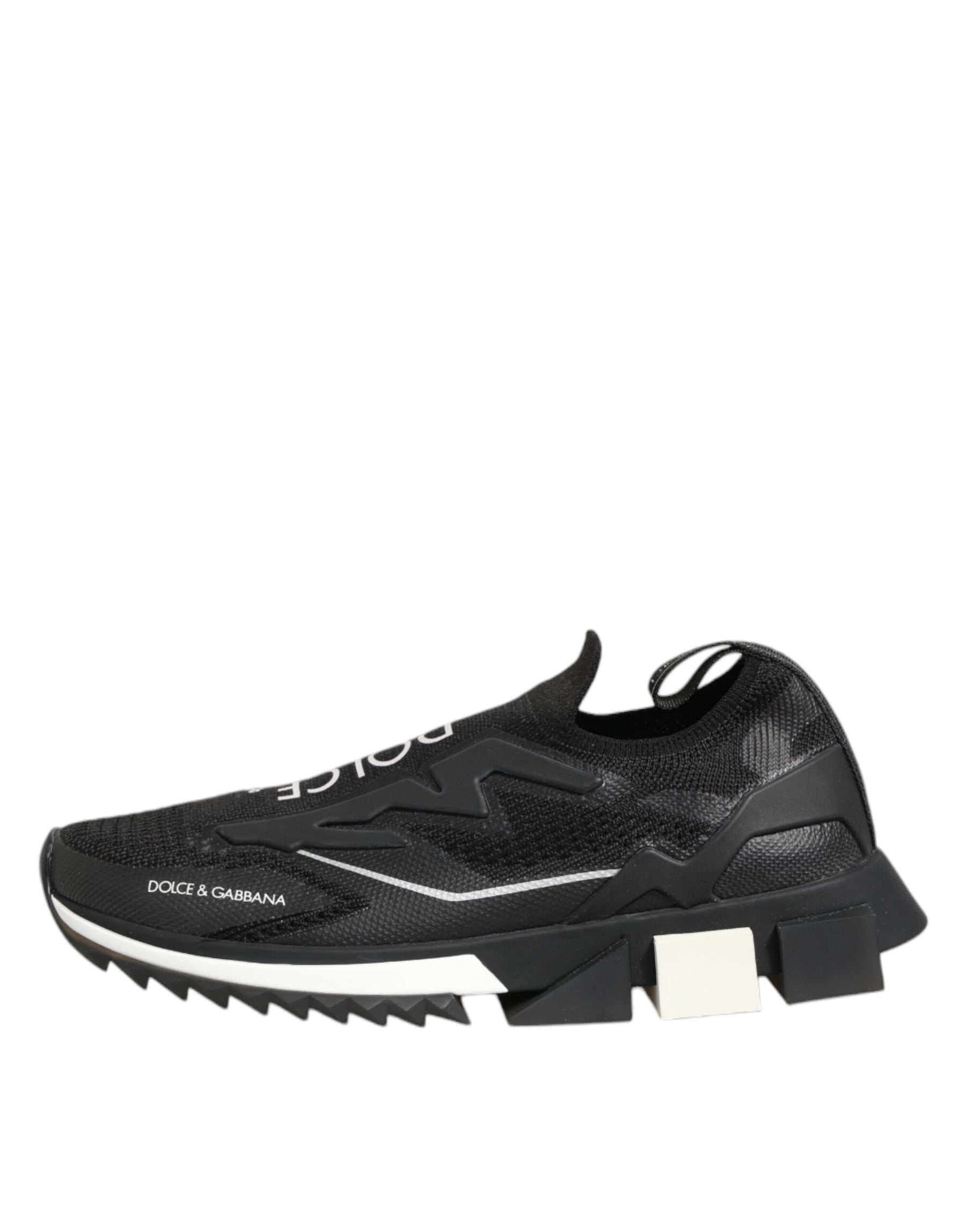 Dolce & Gabbana Black SORRENTO Sport Stretch Sneakers Shoes | Regal Royce