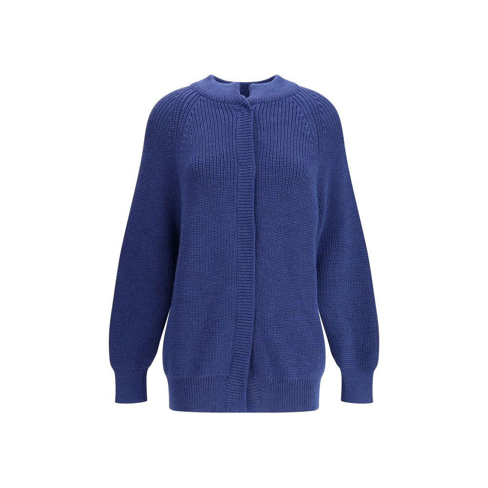 Ella Blue Merino Wool Sweatshirt | Regal Royce