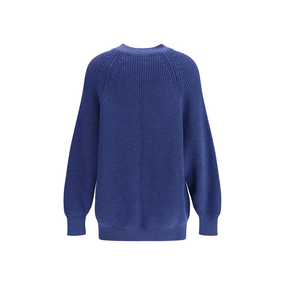 Ella Blue Merino Wool Sweatshirt | Regal Royce