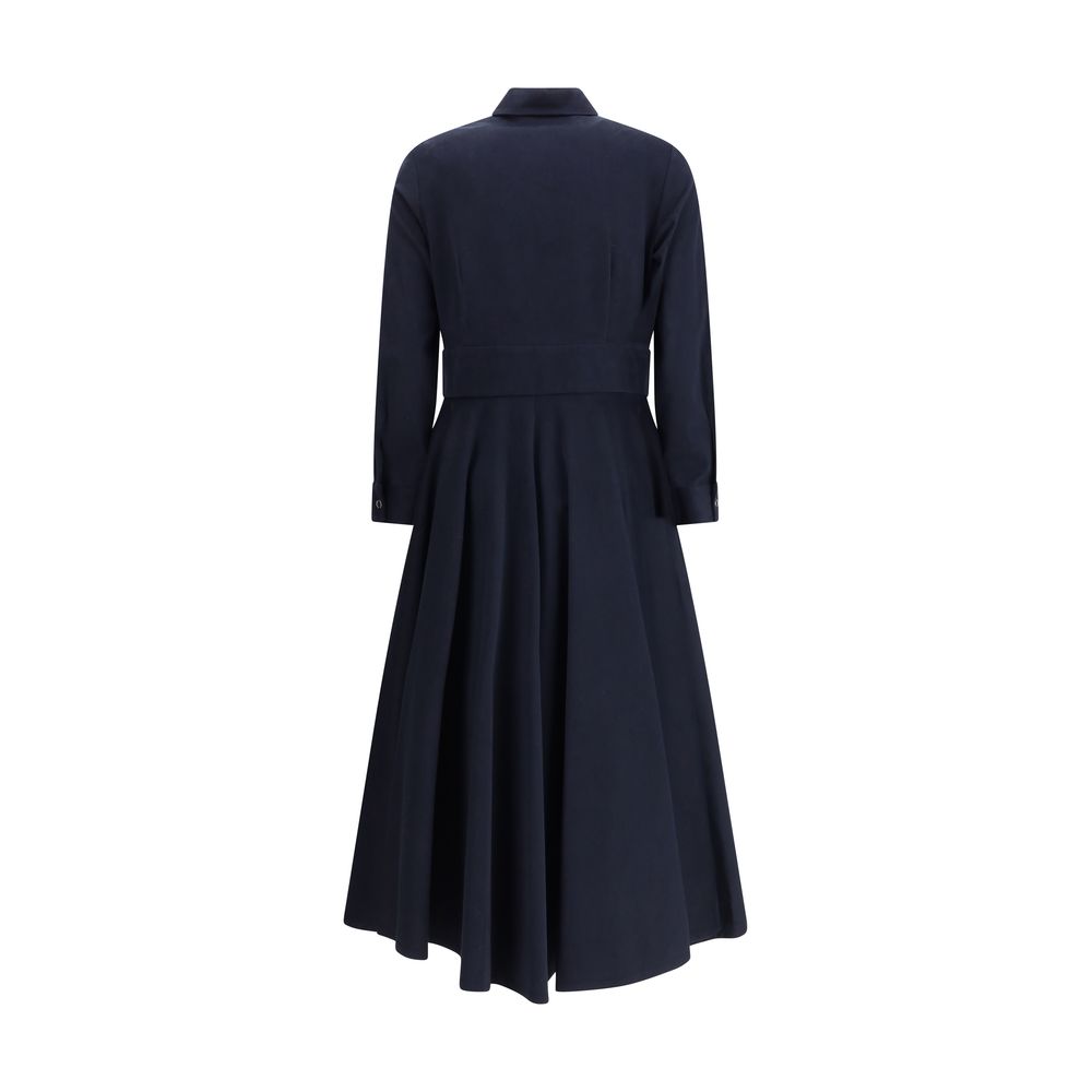 Ella Blue Cotton Casual Dress | Regal Royce