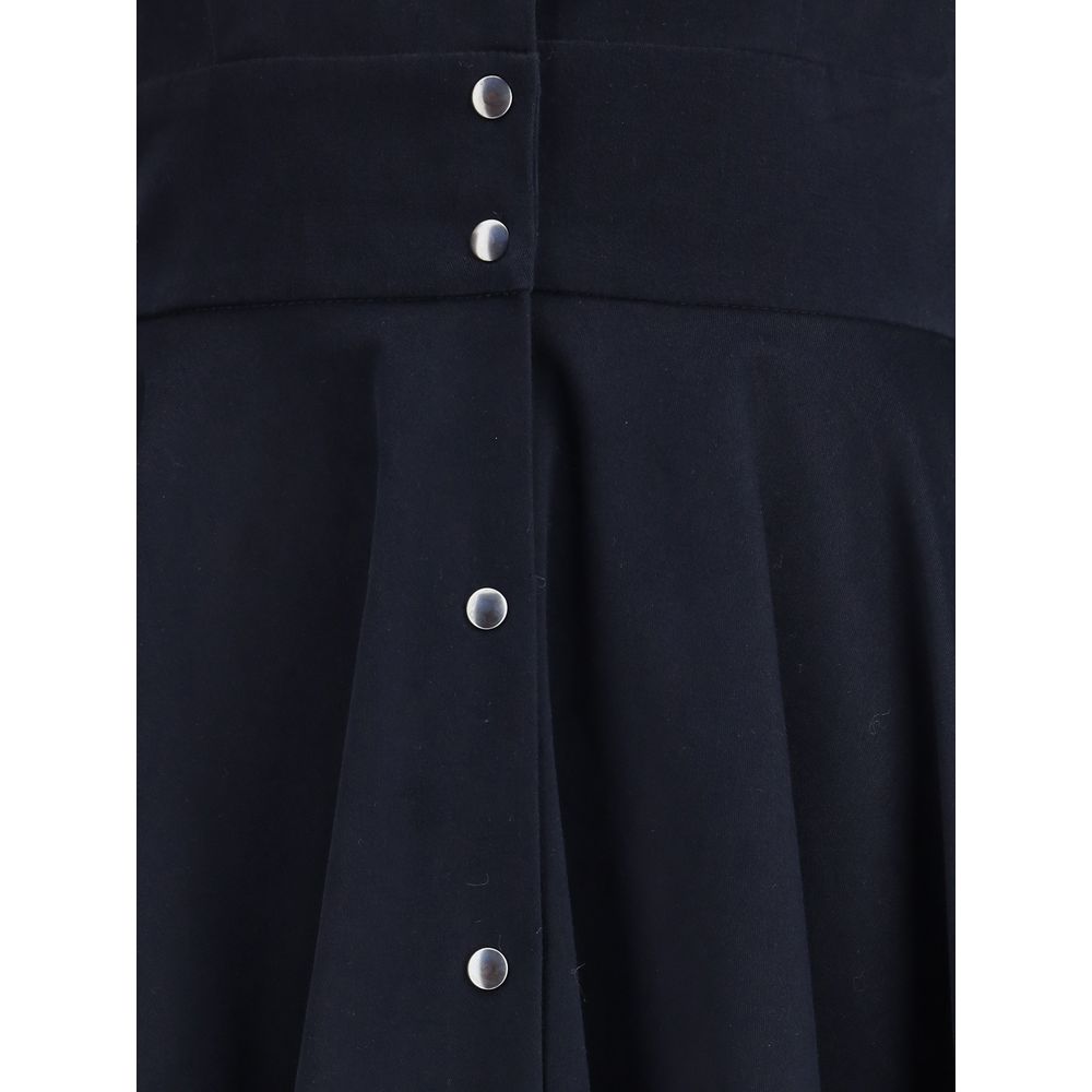 Ella Blue Cotton Casual Dress | Regal Royce